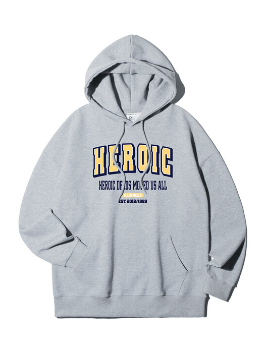 앨빈클로 HEROIC 오버핏 후드 티셔츠 AVH837 (3 COLOR)