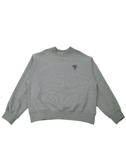 Incision Over Sweatshirt (Melange Grey)