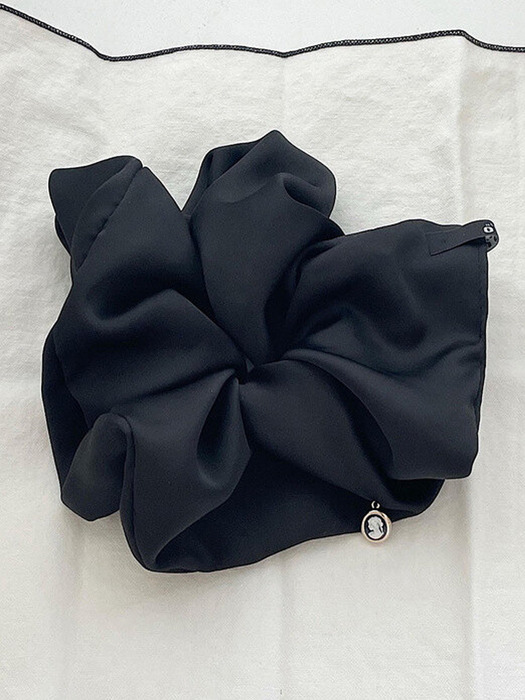 oar Cameo Satin drop Wide Scrunchie {5컬러 택1]