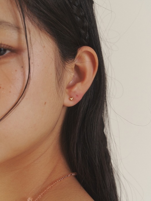 [Silver] Very Tini Heart Earrings