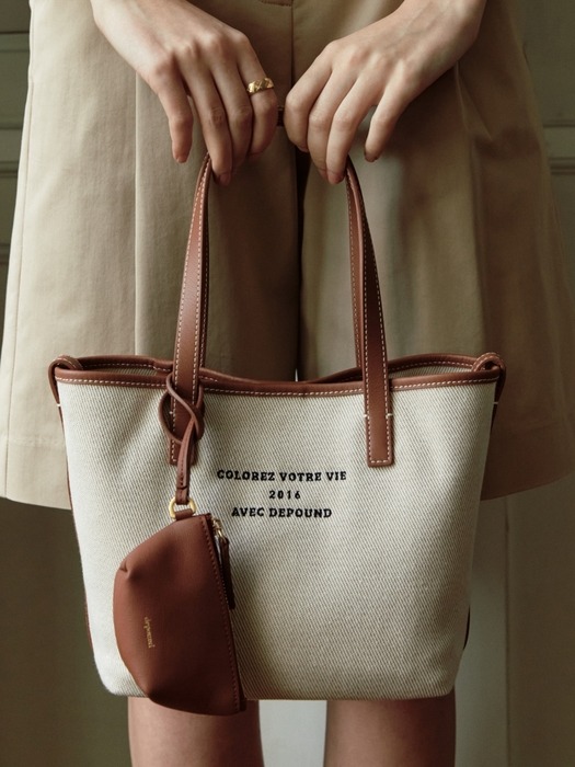 dear bag (tote) - beige twill (M)