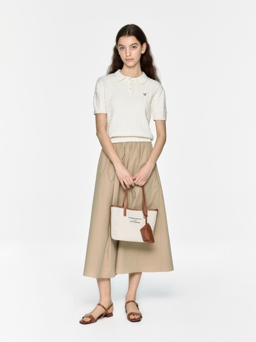 dear bag (tote) - beige twill (M)