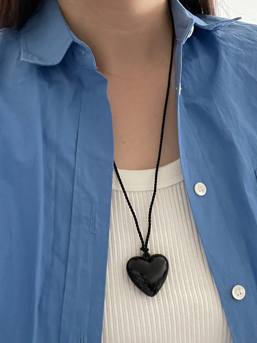 Black Heart Necklace_NC265