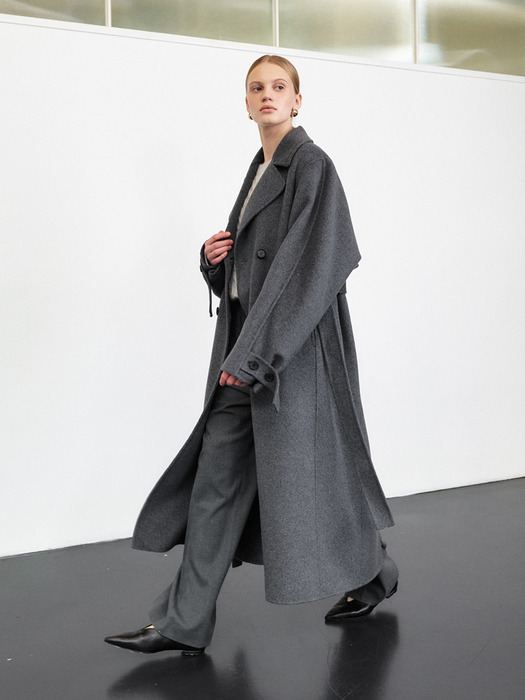 HANDMADE CASHMERE DOUBLE COAT [3COLORS]