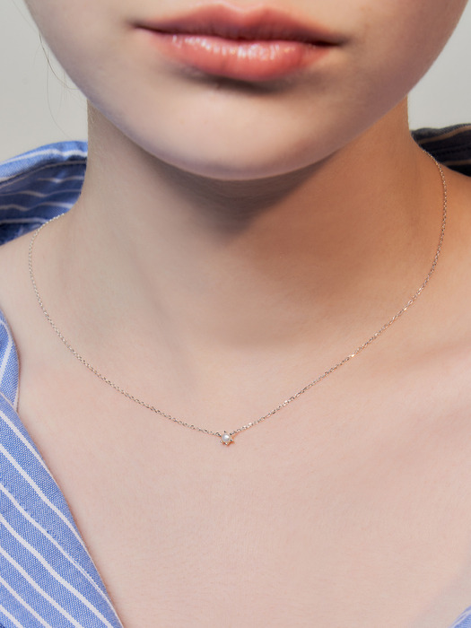 dot mini pearl necklace