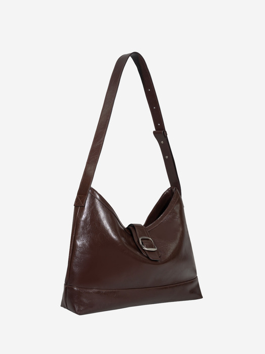 veil bag - crinkle choco brown