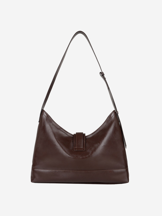 veil bag - crinkle choco brown