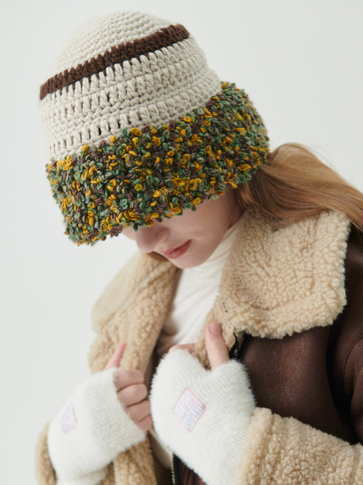 Fluffy Ring Crochet Hat (4 Colors)