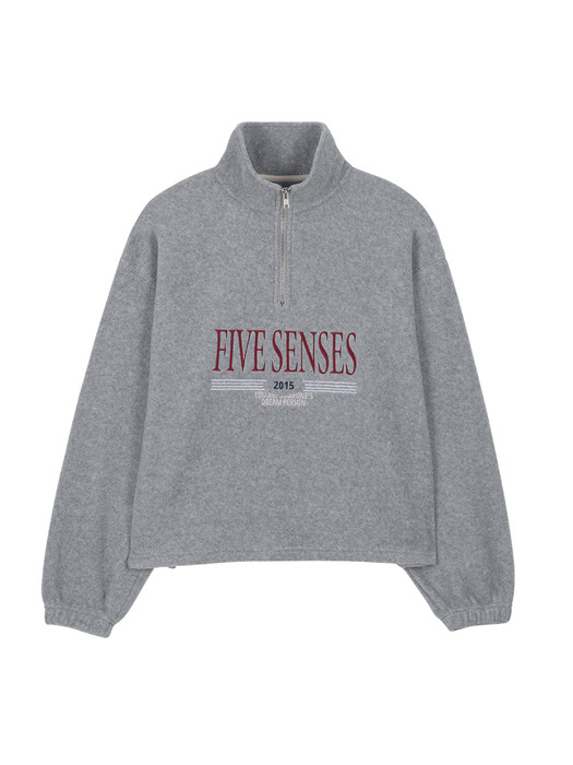 Soft Fleece Half Zip - Melange Gray