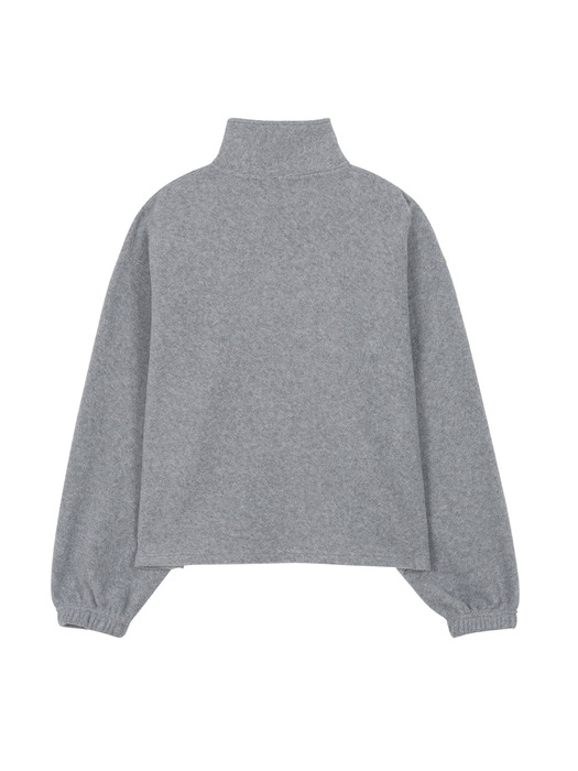 Soft Fleece Half Zip - Melange Gray