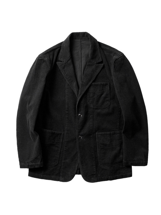 Tura Corduroy Washed Jacket (Black)