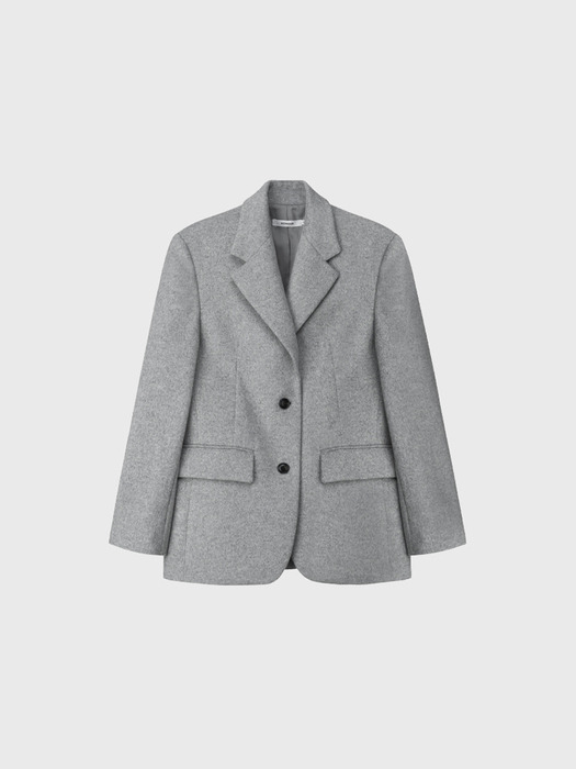 Mild wool jacket (light gray)