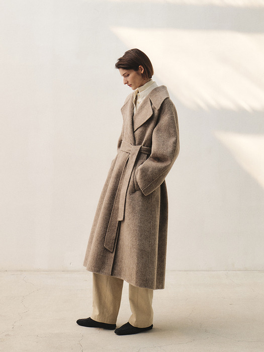 RTF PREMIUM WOOL DOUBLE LONG COAT [HAND MADE]_L-BROWN