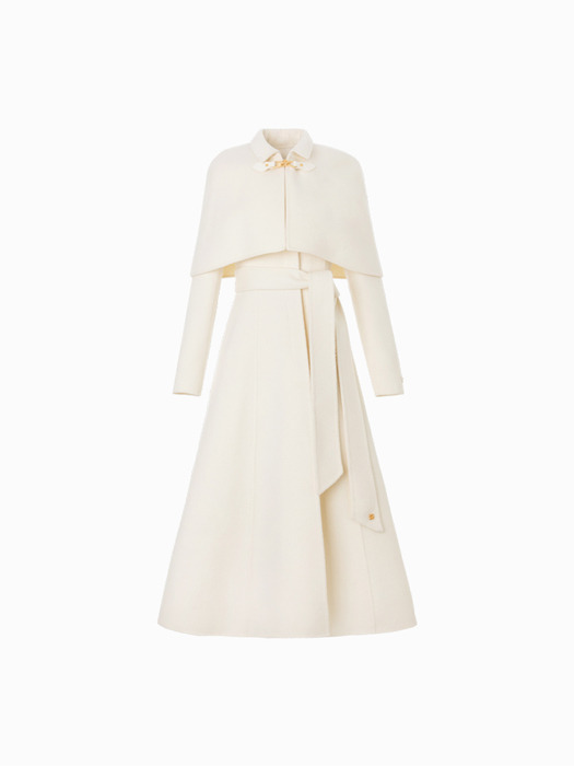 Maylin Cape Coat (Ivory)