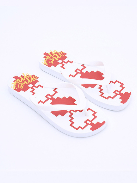 FLIP FLOPS HEART_WHITE