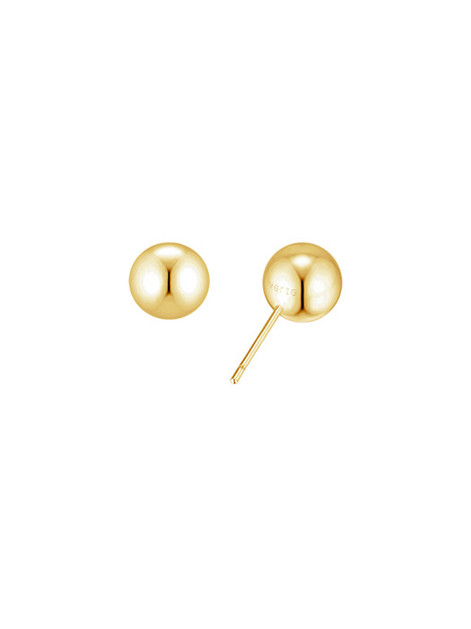 [925 silver] Deux.silver.169 / haute ball earring (8mm)(gold)