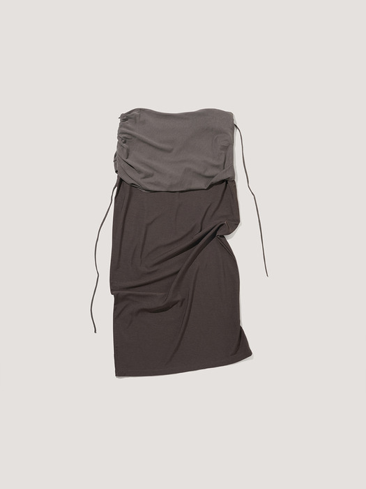 Double-Layered Shirring Skirt