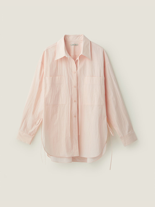 String loose fit shirt - Light pink