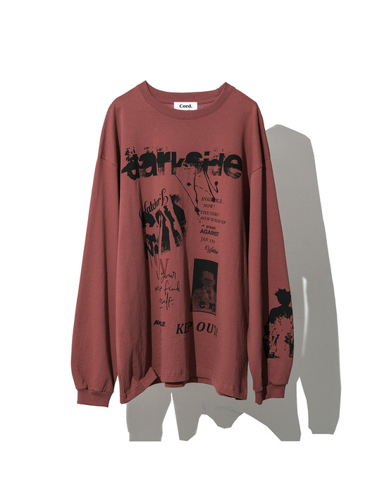 BIZARRE ARTWORK L/S T-SHIRT_WINE