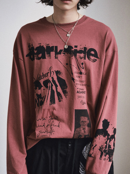 BIZARRE ARTWORK L/S T-SHIRT_WINE