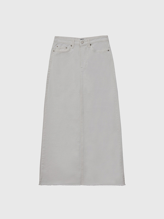 [8차 리오더] Long Slit Denim Skirt