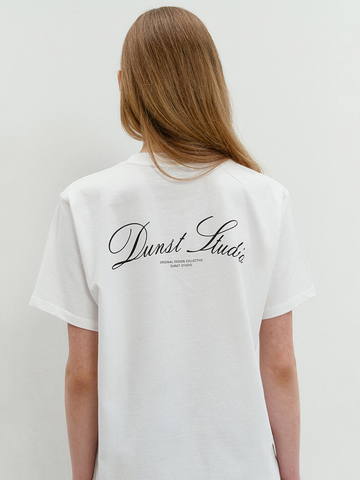 UNISEX ARCH LOGO T-SHIRT OFF WHITE_UDTS4B132OW