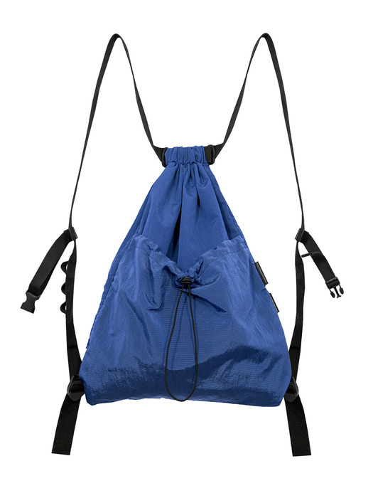 [PB x RNHI] METAL RIPSTOP BUCKLE GYM SACK (with Pouch bag) [BLUE]