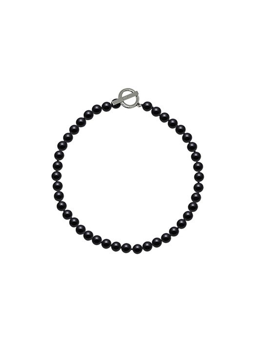 CLASSIC ONYX NECKLACE 8MM