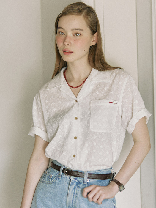 Atelier Flower Shirt - White