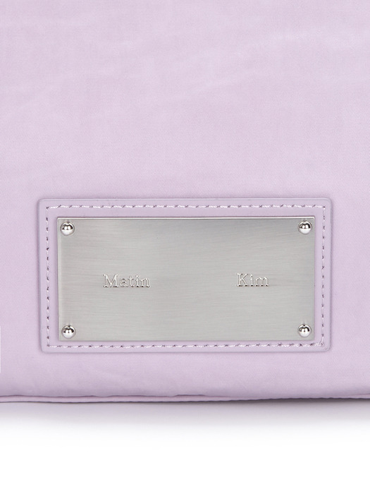 NYLON BOSTON BAG IN LILAC