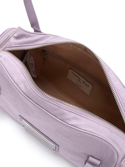 NYLON BOSTON BAG IN LILAC