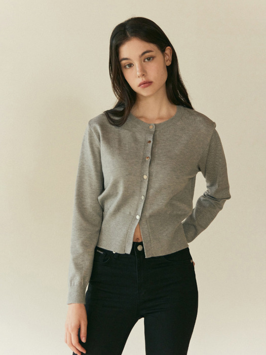 BASIC CARDIGAN_GRAY