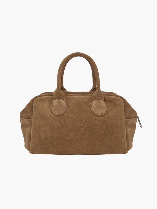 SOFT BOWLING BAG_hazelnut suede