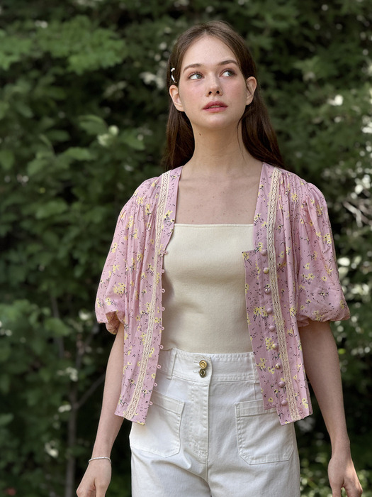 Lautre Flower Puff Blouse