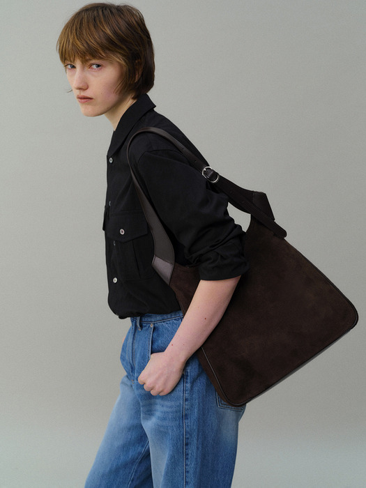 tacit bag (suede brown)