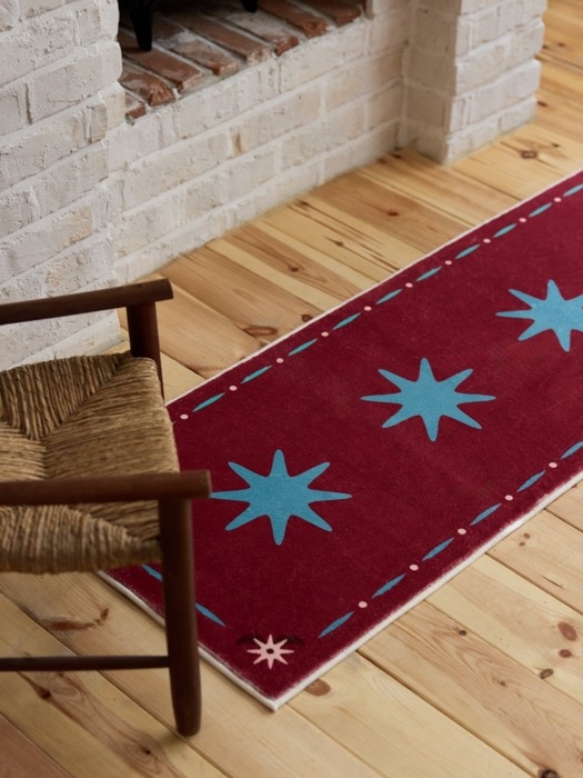 스텔라 버건디 러그