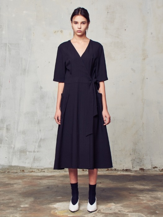 WRAP DRESS_BK