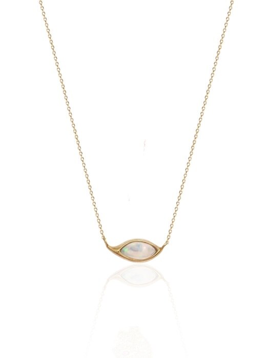  Opal eyes necklace -white opal-