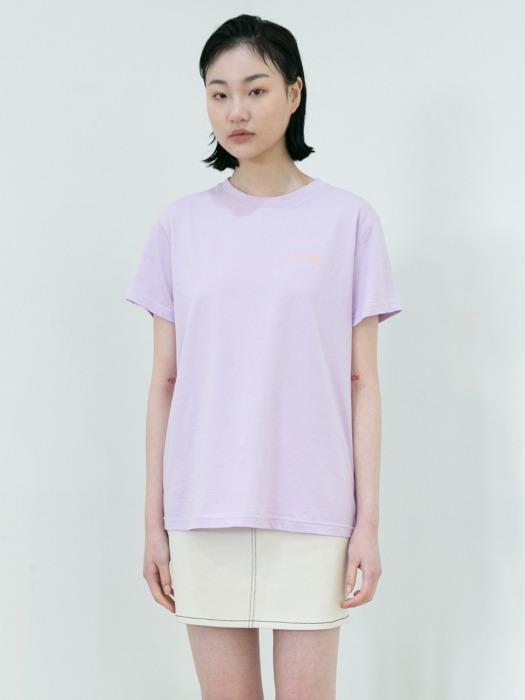 INSIDE OUT LOGO TEE LILAC