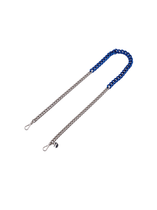 Metal Chain Long Shoulder Strap _ Blue