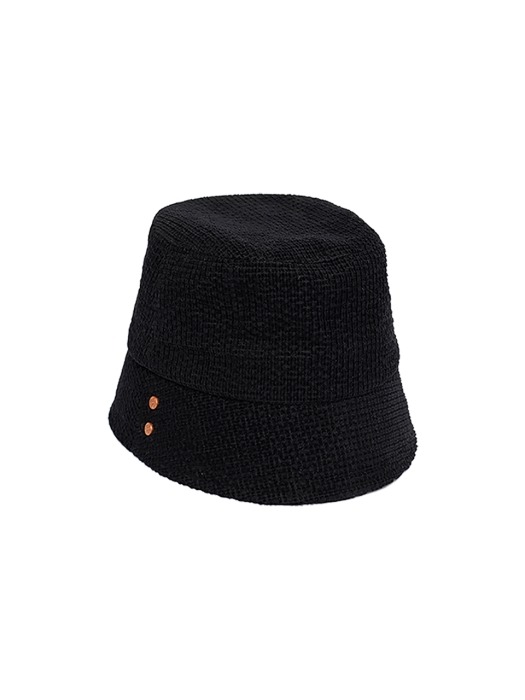 WOMEN VOLUME COTTON BUCKET HAT aaa226u(BLACK)