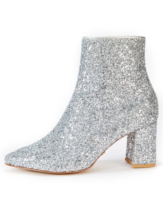 The Glitter boots_Glitter Silver