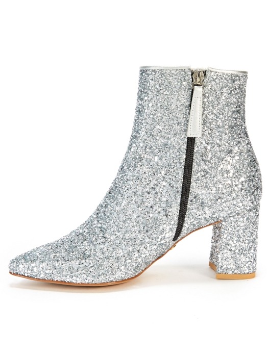 The Glitter boots_Glitter Silver