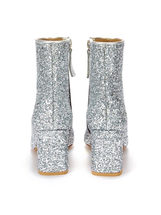 The Glitter boots_Glitter Silver