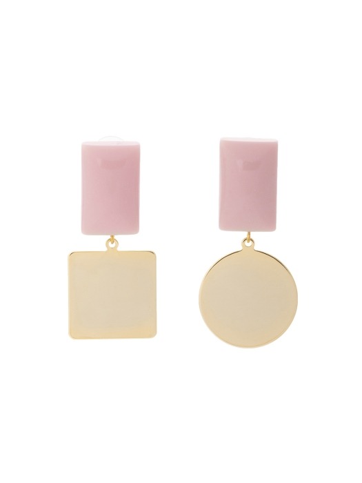Pave Earring (pink)
