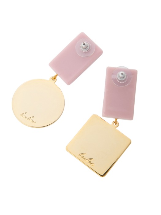 Pave Earring (pink)