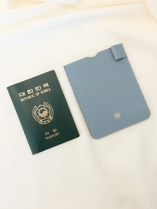 여권케이스_블루 엠보