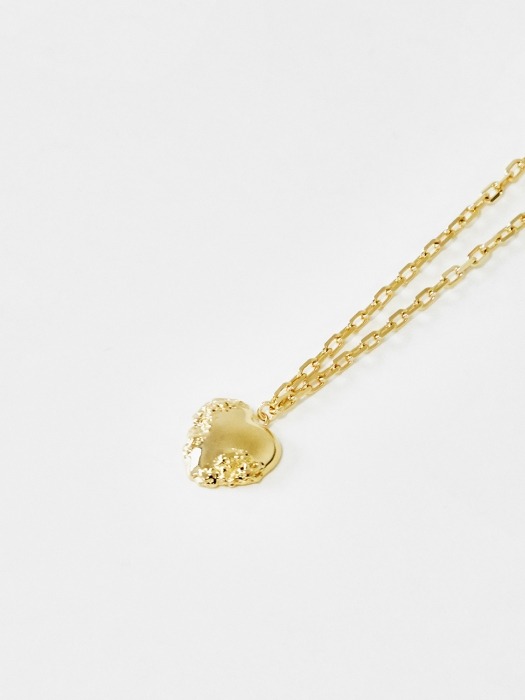 shape of love necklace 2 (gold)