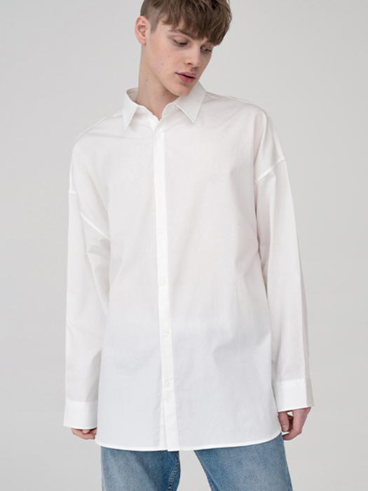 [스페셜] Overfit special classic color shirt_white