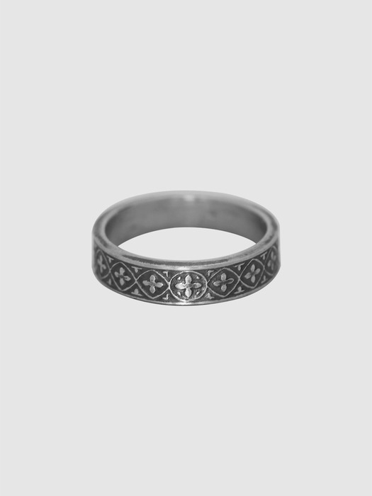 Gothic pattern etching couple ring(women)